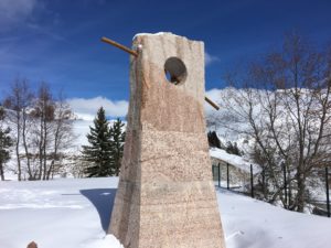 Memorial stone. 