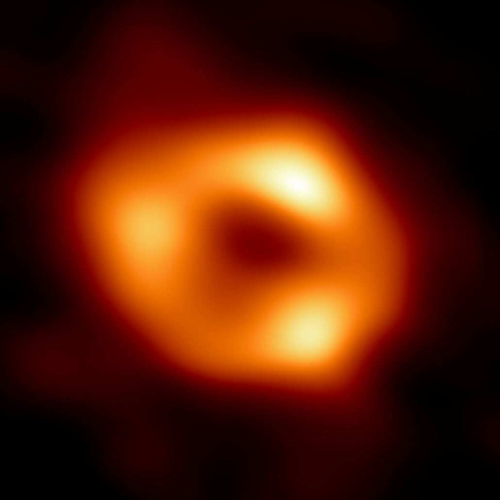 Black Hole Cam: FIRST IMAGE OF THE SUPERMASSIVE BLACK HOLE AT THE CENTRE OF OUR OWN MILKY WAY GALAXY